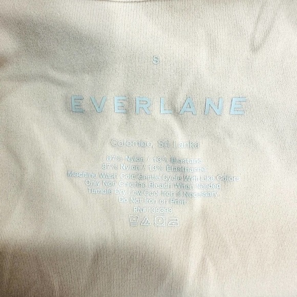 Everlane NWT The ReNew Seamless Stretch Low Rise Thong Panty Light Tan Sz Small - Picture 5 of 5